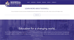 Desktop Screenshot of bodwell.edu