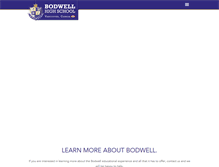 Tablet Screenshot of bodwell.edu
